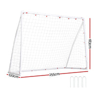 Everfit 8FT Soccer Football Goal Net UPVC Frame with PE Mesh Weatherproof Portable Goals for Backyard Training Competitive...
