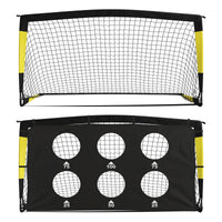 Everfit Pop Up Soccer Goals 2 Piece Set Target Net Kids Indoor Outdoor