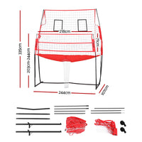 Everfit 8ft Volleyball Net Training Equipment Adjustable Height Portable with Ball and Bag