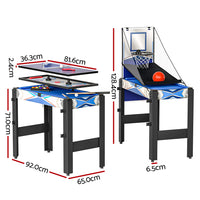 5-In-1 Game Table Pool Table Tennis Air Hockey Basketball Arcade Gift