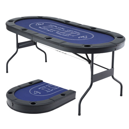 Poker Game Table Folding Poker Table 8 Player 1.8M 8-Player Table Top Cardboard