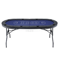Poker Game Table Folding Poker Table 8 Player 1.8M 8-Player Table Top Cardboard