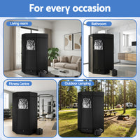 Devanti Portable Steam Sauna Tent 1000W 3L Steamer Pot Full Body Home SPA Timer