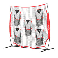 Everfit 1.8m Football Training Net 5 Target Portable Soccer Goal Nets Rebounder