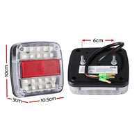 Pair 26 LED Tail Lights Stop Reverse Indicator 12V Ute Trailer Truck