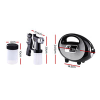 Professional Spray Tan Machine Sunless Tanning Gun Kit HVLP System Black