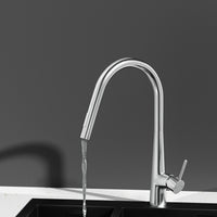 Cefito Kitchen Mixer Tap Pull Out Round 2 Mode Sink Basin Faucet Swivel WELS Chrome