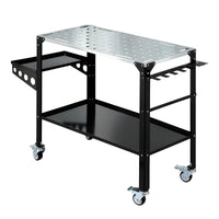 Giantz Welding Table Cart with Tool Storage 130KG Capacity Mobile Workstation