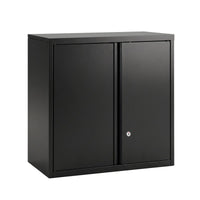 Giantz Steel Tool Cabinet Wall Mount Adjustable Shelf Garage Storage Lockable Black