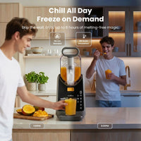 NORDA 2L Slushie Machine Frozen Drink Maker Slushy Ice Cream Maker No Ice Compressor Touchscreen for Home BBQ Party