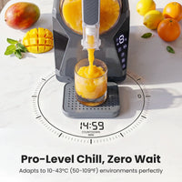 NORDA 1.3L Slushie Machine Frozen Drink Maker Slushy Ice Cream Maker No Ice Compressor Touchscreen for Home BBQ Party