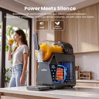 NORDA 1.3L Slushie Machine Frozen Drink Maker Slushy Ice Cream Maker No Ice Compressor Touchscreen for Home BBQ Party