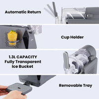 NORDA 1.3L Slushie Machine Frozen Drink Maker Slushy Ice Cream Maker No Ice Compressor Touchscreen for Home BBQ Party