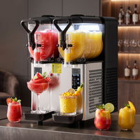 NORDA Slushie Machine 2x4L Tank Commercial Frozen Drink Maker 5 Modes Milkshake