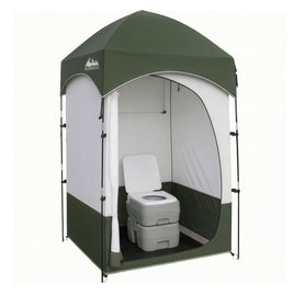Weisshorn 20L Portable Camping Toilet Shower Tent Changing Room Outdoor Loo Set