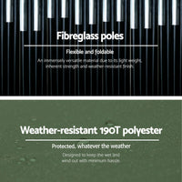 Weisshorn 22L Portable Camping Toilet Shower Tent Changing Room Outdoor Loo Set