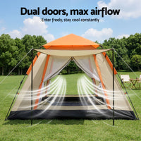 Weisshorn Pop Up Camping Tent 3-4 Person Automatic Tent Instant Setup Waterproof