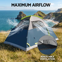 Weisshorn 2 Person Camping Dome Tent Lightweight Waterproof Outdoor Hiking