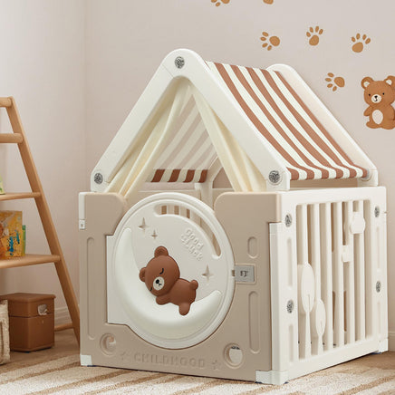Keezi Kids Play Tent Playhouse Castle with Floor Mat 85CMX113CM