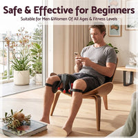 Everfit Pelvic Floor Exerciser Inner Thigh Kegel Trainer 35KG 360 Adjustable Men Women Black & Red