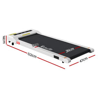 Everfit Treadmill Electric Walking Pad Under Desk Home Gym Fitness 360mm White