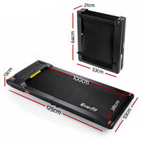 Everfit Walking Pad Treadmill 2 in 1 Foldable Under Desk for Home Gym With 38cm Belt With APP