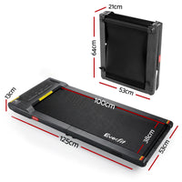 Everfit Walking Pad Treadmill 2 in 1 Foldable Under Desk for Home Gym With 38cm Belt With APP