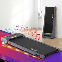 Everfit 3 in 1 Treadmill Electric Walking Pad Incline Under Desk Home Gym 380mm Grey