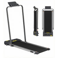Everfit 2 in 1 Treadmill Electric Walking Pad Under Desk Home Gym Fitness 380mm Grey