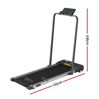 Everfit 2 in 1 Treadmill Electric Walking Pad Under Desk Home Gym Fitness 380mm Grey