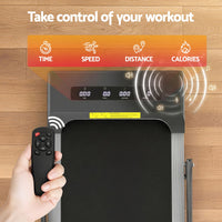 Everfit 2 in 1 Treadmill Electric Walking Pad Under Desk Home Gym Fitness 380mm Grey