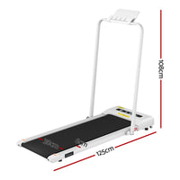 Everfit 2 in 1 Treadmill Electric Walking Pad Under Desk Home Gym Fitness 380mm White