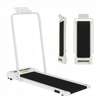 Everfit 2 in 1 Treadmill Electric Walking Pad Under Desk Home Gym Fitness 380mm White