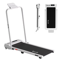 Everfit 3 in 1 Walking Pad Treadmill 12% Incline Foldable Under Desk Treadmills for Home Gym With 38cm Wide Belt White
