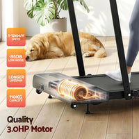 Everfit Treadmill Electric Walking Pad Incline Under Desk 380mm Black