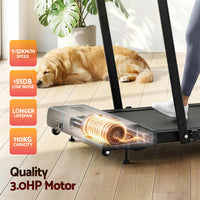 Everfit 3 in 1 Treadmill Electric Walking Pad Under Desk Office Home Gym Incline 380mm Black