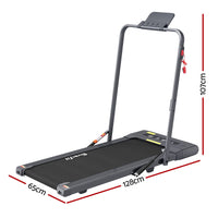 Everfit 2 in 1 Treadmill Electric Walking Pad Under Desk Home Gym Fitness 400mm Grey