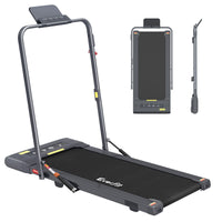 Everfit 2 in 1 Treadmill Electric Walking Pad Under Desk Home Gym Fitness 400mm Grey
