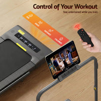 Everfit Treadmill Electric Walking Pad Under Desk Home Gym Fitness 400mm Grey
