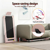 Everfit Treadmill Electric Walking Pad Under Desk Home Gym Fitness 400mm Pink