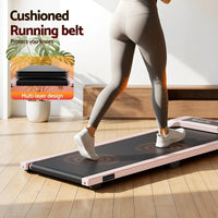 Everfit 3 in 1 Walking Pad Treadmill 12% Incline Under Desk Treadmills for Home Gym With 40cm Wide Belt Pink