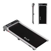 Everfit 3 in 1 Walking Pad Treadmill 12% Incline Under Desk Treadmills for Home Gym With 40cm Wide Belt Sliver