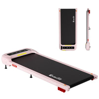 Everfit Treadmill Electric Walking Pad with Incline Under Desk Home Gym Pink