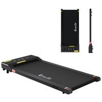Everfit Treadmill Electric Walking Pad Under Desk Home Gym Fitness 400mm Black