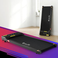 Everfit Treadmill Electric Walking Pad Under Desk Home Gym Fitness 400mm Black