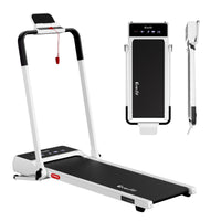 Everfit 3 in 1 Walking Pad Treadmill 20% Auto Incline Under Desk Foldable Treadmills for Home With 40cm Wide Belt White