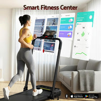 Everfit Treadmill Electric Walking Pad with Incline Foldable for Home Gym Black