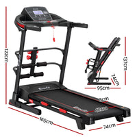 Treadmill Electric Home Gym Fitness Exercise Machine w/ Sit Up Bar 420mm