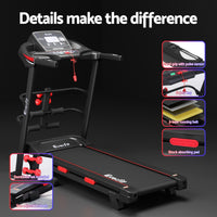 Treadmill Electric Home Gym Fitness Exercise Machine w/ Sit Up Bar 420mm