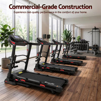 Everfit Treadmill Electric Home Gym Fitness Exercise Machine w/ Sit Up Bar 450mm